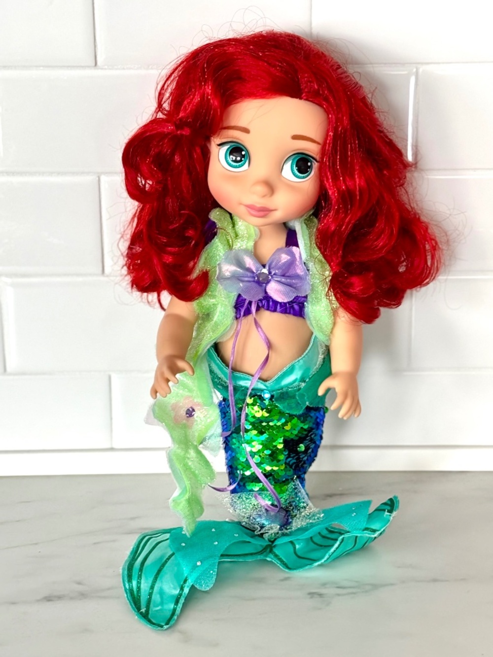 Disney Animators Collection Baby Ariel Special Edition Light Up Doll Rare EUC